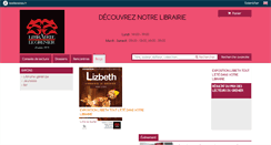 Desktop Screenshot of librairielegrenier.com